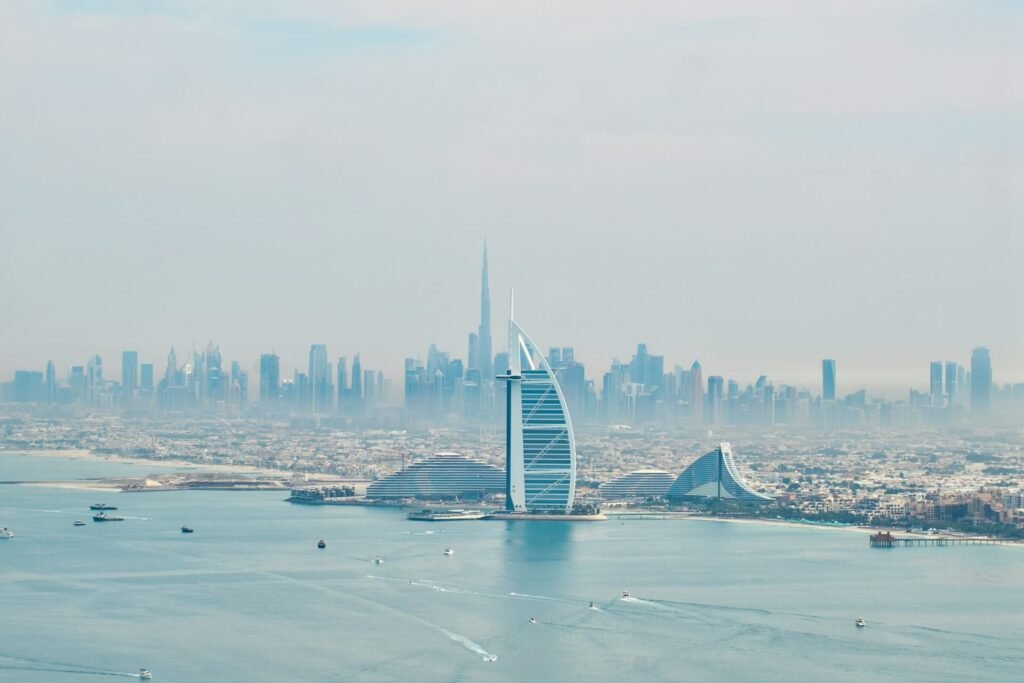 Dubai skyline with Burj Khalifa – perfect holiday destination from Ahmedabad