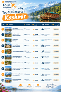Best Resorts in Kashmir Top 10 Ranked by Google Reviews & Guest Ratings