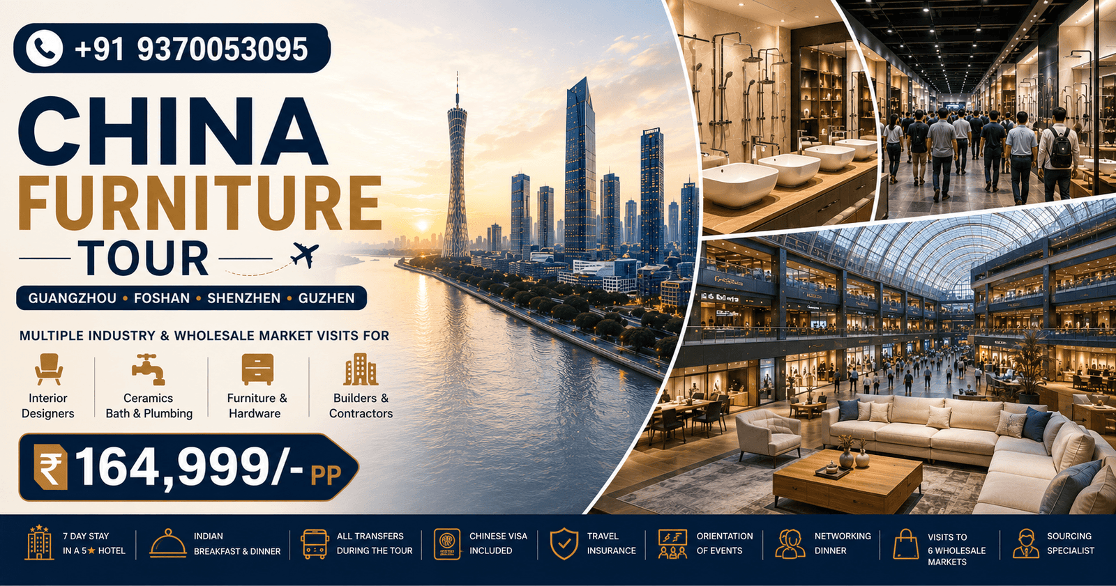 China Furniture Tour Guangzhou · Foshan · Shenzhen · Guzhen Organised from India